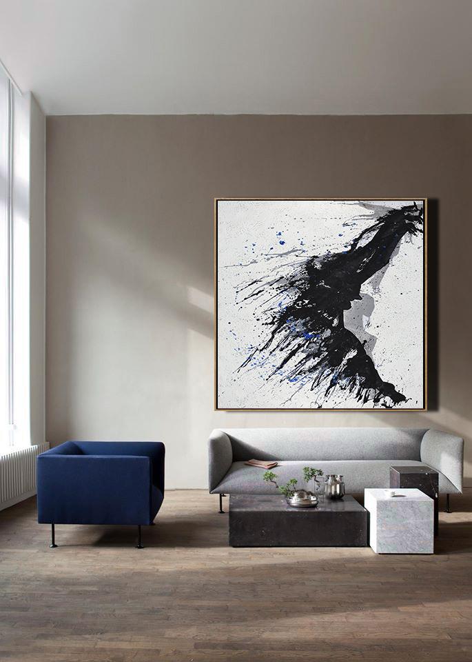 Minimalist Drip Painting #MN321A - Click Image to Close